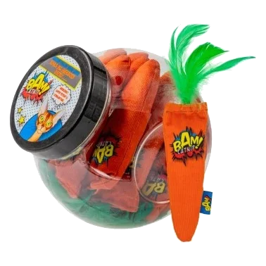 BAM! Carrot Catnip Cat Toys (20 pack)