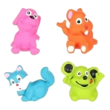 Mini Latex Animal Dog Toys, 7 x 6 cm