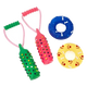 Classic Tug & Ring vinyl dog toys, assorted