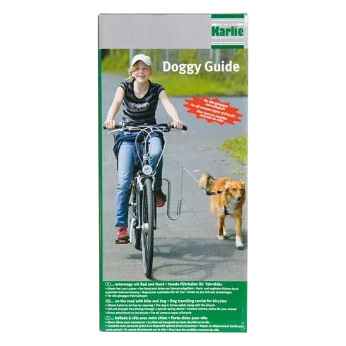 Dog bike attachment kit with spring