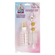 Puppy feeding bottle kit with 3 teats and cleaning brush