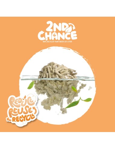 Kit Cat 2nd Chance clumping cat litter, pea and yucca, 7 L