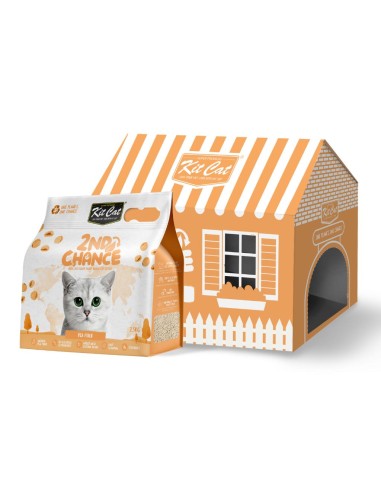 Kit Cat 2nd Chance clumping cat litter, pea and yucca, 7 L