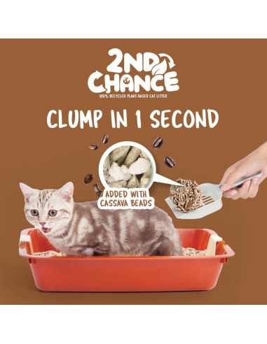 Kit Cat 2nd Chance clumping cat litter, coffee, 7 L