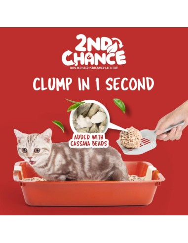 Kit Cat 2nd Chance clumping cat litter, black tea, 7 L