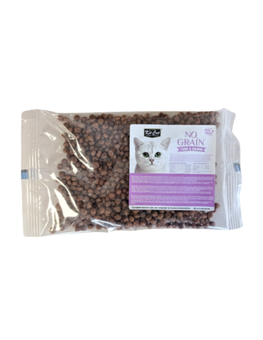 Kit Cat No Grain Tuna & Salmon Dry Cat Food, 50 g sample