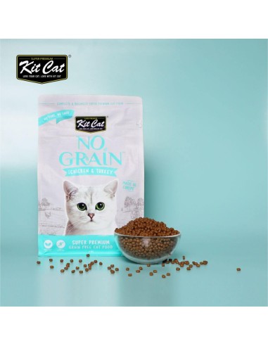 Kit Cat No Grain Chicken & Turkey Dry Cat Food, 10 kg