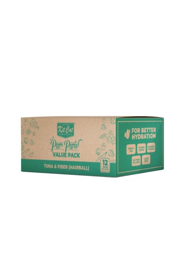 Kit Cat PurrPuree creamy cat treats, tuna and fibre, 40 x 15 g