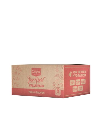 Kit Cat PurrPuree creamy cat treats, tuna and salmon, 40 x 15 g