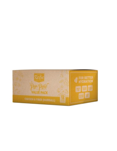 Kit Cat PurrPuree creamy cat treats, chicken and fibre, 40 x 15 g