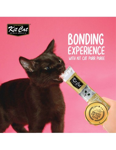 Cat Treats Kit Cat PurrPuree Plus Tuna Skin and Coat 60 g