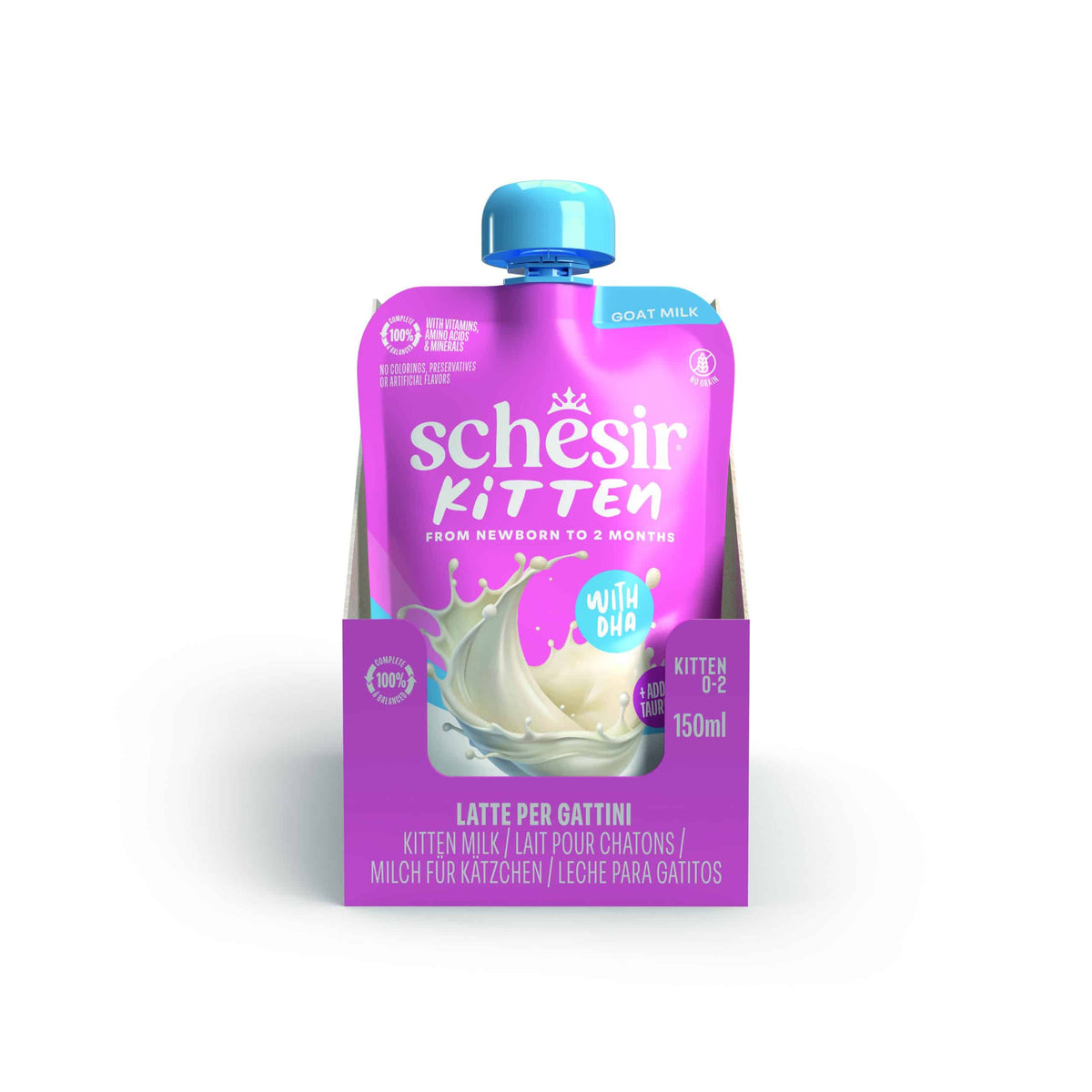 Schesir Kitten goat milk for kittens 0–2 months, 150 ml – image 2