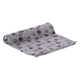 Pablo grey wool dog blanket with paw prints, 100 x 150 cm