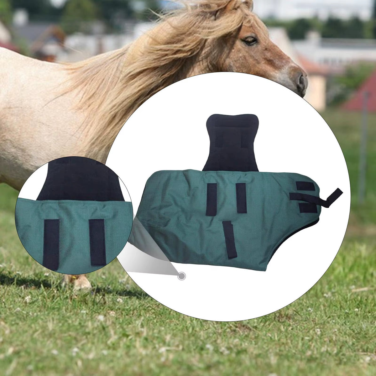 Waterproof breathable rain sheet for horses – view 2