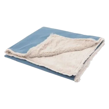 FuzzYard Life reversible dog blanket, French Blue