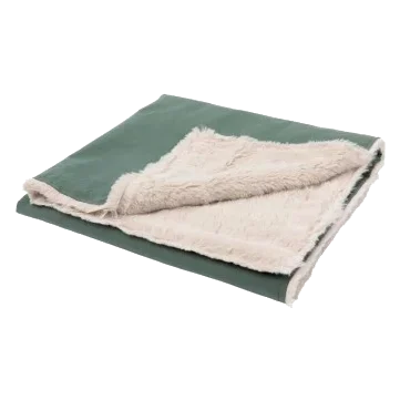 FuzzYard Life reversible dog blanket, Myrtle Green
