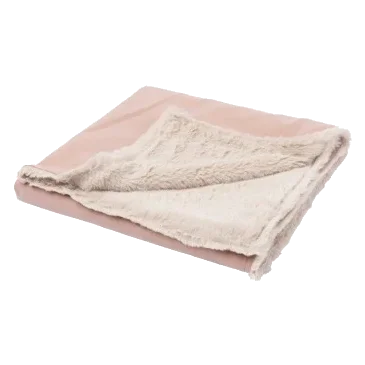 FuzzYard Life reversible dog blanket, Soft Blush