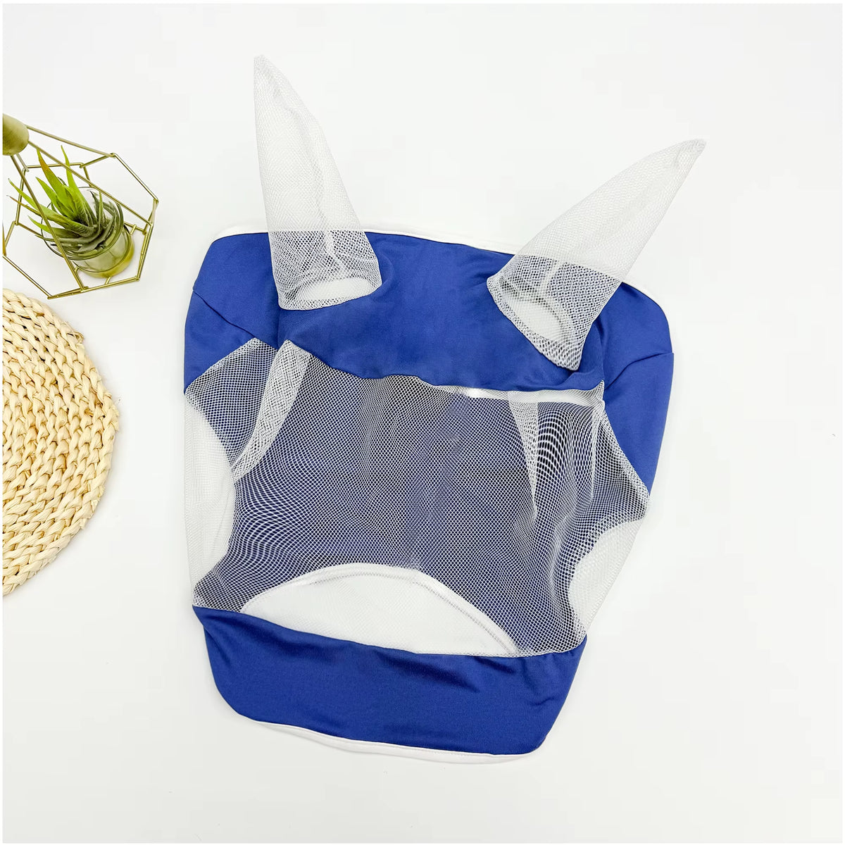 Breathable horse fly mask with ears – view 4
