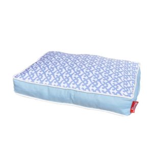Rectangular dog bed mattress with removable cover, size M