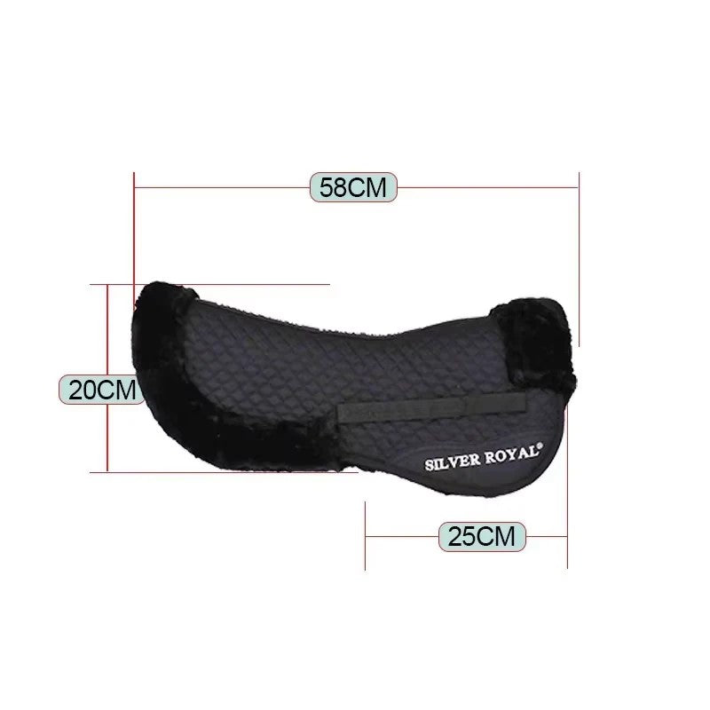 Padded saddle half pad