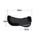 Padded saddle half pad