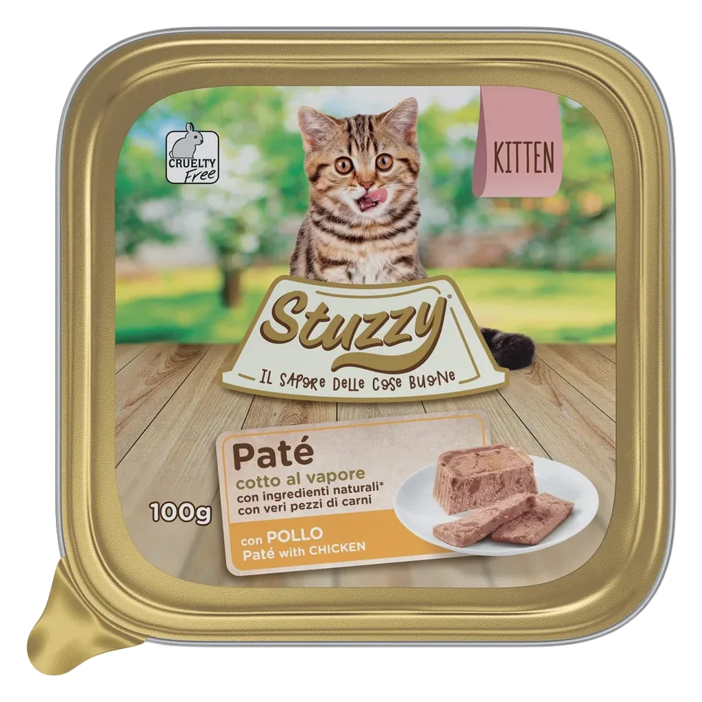 Mister Stuzzy Cat Kitten chicken wet food, 100 g tray