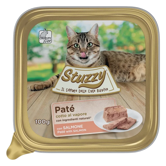Mister Stuzzy Cat salmon wet cat food, 100 g tray