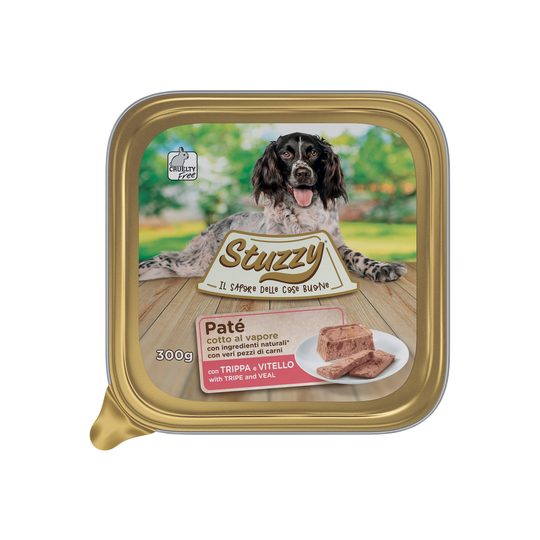 Mister Stuzzy Dog tripe and veal wet dog food, aluminium tray