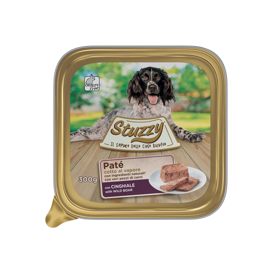 Mister Stuzzy Dog wild boar wet dog food, aluminium tray