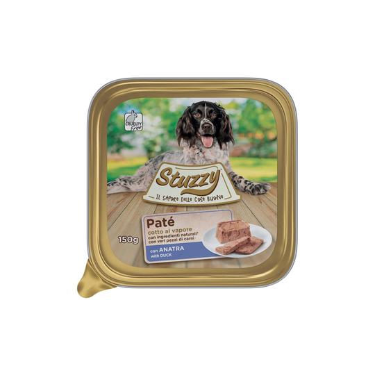 Mister Stuzzy Dog duck wet dog food, aluminium tray