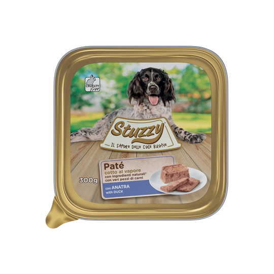 Mister Stuzzy Dog duck wet dog food, aluminium tray