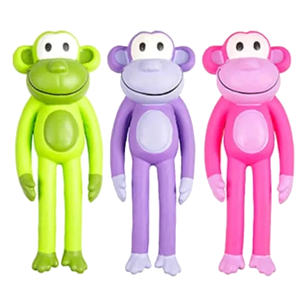 Latex Monkey Dog Toy, 16 and 25 cm