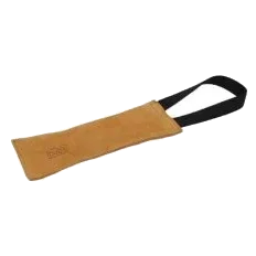 Bub's leather tug and chew dog toy, one or two handles