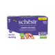 Schesir tuna with beef fillets wet cat food, 6 × 50 g, multipack