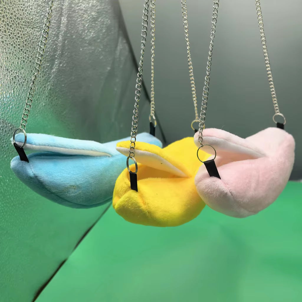 Nido colgante de algodón con forma de plátano para hámster, vista de detalle 3