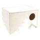 Horizontal wooden breeding nest box for budgies