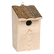 Wooden bird nest box with top opening