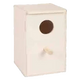 Wooden nest box for parakeets