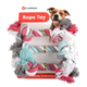 Mini Cotton Rope Knot Dog Toys, Pack of 3
