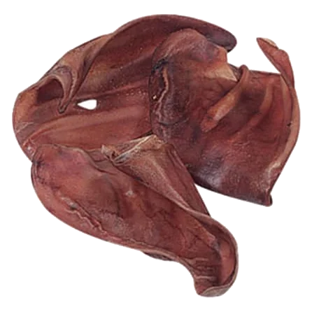Large pig ear natural dog chew T3, shrink-wrapped
