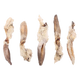 Rabbit ears with fur natural dog treats, bag of 5