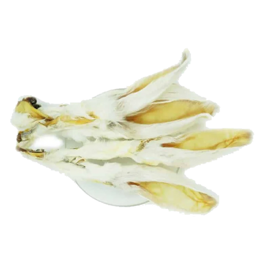 Dried rabbit ears with fur natural dog treats, 1 kg