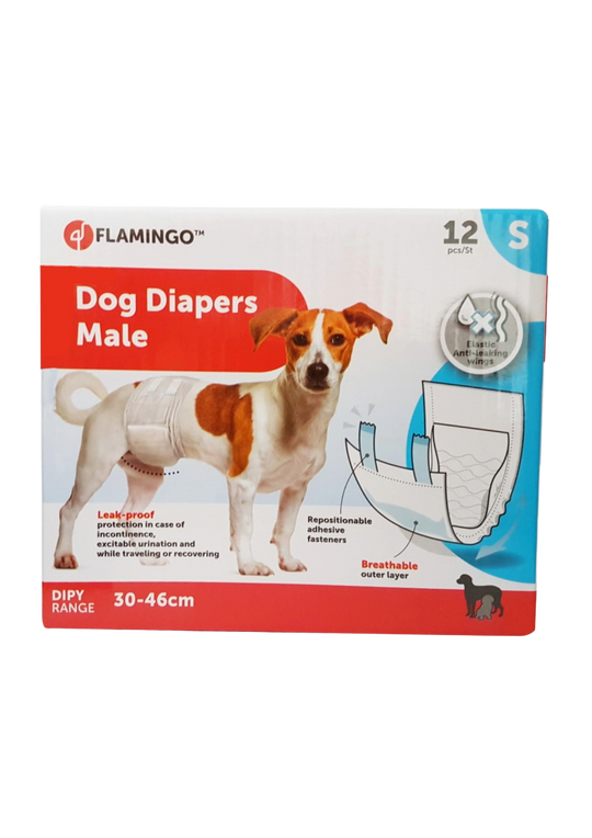 Flamingo male dog wraps size 1 (S), 30-46 cm