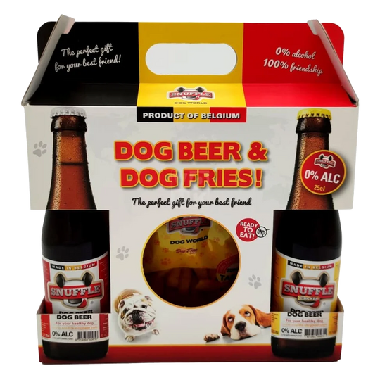 Snuffle Dog Beer and Crisps Gift Pack for Dogs