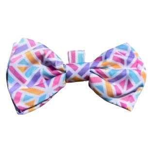 FuzzYard Bubblegum Burst Dog Bow Tie with Velcro