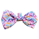 FuzzYard Bubblegum Burst Dog Bow Tie with Velcro