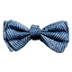 Dog bow tie FuzzYard Thornbury Aegean Blue with hook and loop strap