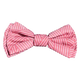 Dog bow tie FuzzYard Thornbury Brick Red with hook and loop strap