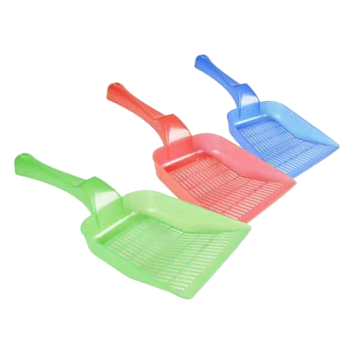 Litter scoops for fine-grain cat litter