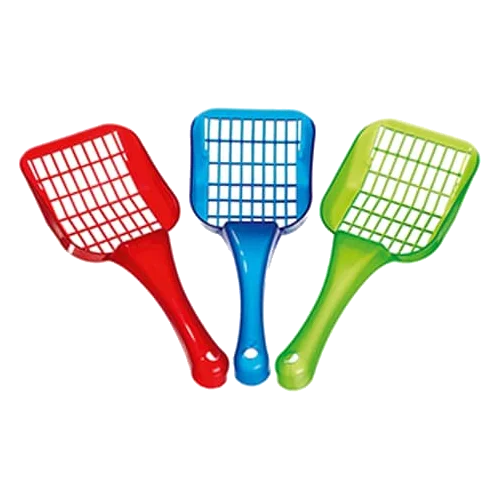 Litter scoops for coarse-grain cat litter